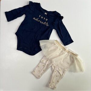 Carter’s Tutu Adorable Onesie Outfit 3 Months